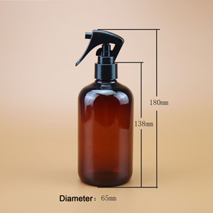 2025 핫 세일 보스턴 라운드 귀여운 300ml 330ml 350ml 380ml 무료 샘플 애완 동물 플라스틱 스프레이 병 다른 스타일 분무기 - Product Image 3