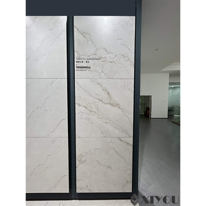 אריחי רצפה שיו 60x60, אריחי שיש מלוטשים, פורצלן מזוגג מבריק, ריצוף פנים מבריק במיוחד, אריחי קרתה בז' 400x800, אזוליחוס - Product Image 6