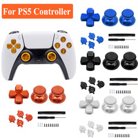 Kit de boutons métalliques de remplacement pour manette, comprenant un pavé croisé et des joysticks (multicolore)