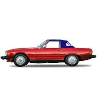 Capota Convertible Azul Nueva con Ventana de Plástico Transparente Compatible con R107 1973-1989 380SL 450SL 560SL MBZ1074651-651