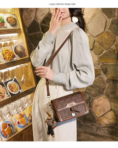 <span class=keywords><strong>2026</strong></span>年社交媒体热门单品女士高端方形包 - 纹理单盖热门款式斜挎包 - Product Image 3