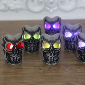 Halloween pumpkin lanterns, <b>bar</b>/KTV decorations, <b>LED</b> electronic <b>light</b>-up candles, skull <b>bar</b> lamps - Product Image 1