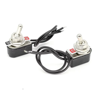 स्स्ट 6 ए KNS-1 टॉगल स्विच रॉकर स्स्ट संपर्क स्विच 12 मिमी कटआउट 2 फुट ब्लैक + सिल्वर - Product Image 6