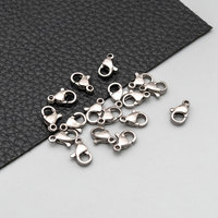 Crochets à fermoir pour Bracelet en acier inoxydable, personnalisés, pour collier, chaîne, bricolage de bijoux, découvertes pour la fabrication de bijoux, 50 pièces
