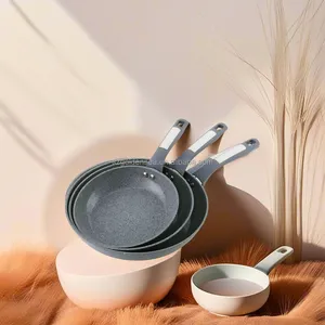 フライパンセットアルミ合金鍛造調理器具セットプラスチックハンドルメーカー直販 - Product Image 1
