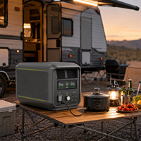 Station d'alimentation portable FOSSiBOT 3000W 2048Wh, charge rapide, UPS, générateur solaire pour la maison, le camping, l'alimentation de secours en cas d'urgence