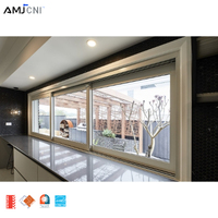Ventana Corredera de Aluminio AMJ NFRC para Nueva Construcción, Estándar Estadounidense, Doble Acristalamiento, Horizontal, para Constructores