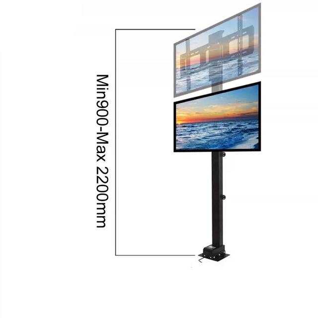 Electric Lift System for TV Home Automation Customized Adjustable TV Lift Drop-Down System Furniture Lifting Motor