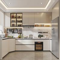Armoire de rangement extérieure en aluminium de qualité marine, unité de garde-manger modulaire, meuble de luxe pour maison de bord de mer, résistant à l'humidité