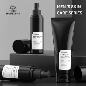 Custom 3pcs Kit Oil Control Men Face Skincare Set Organic Private Label Mens Skin Care Whitening prodotti per la cura della pelle da uomo