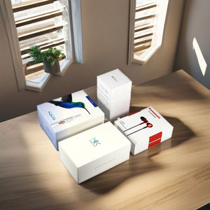 กล่องกระดาษคราฟท์สำหรับผลิตภัณฑ์อิเล็กทรอนิกส์สามารถปรับแต่งได้หลากหลายรูปแบบโฟลเดอร์ฟอยล์สีทอง - Product Image 2