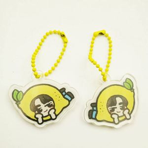 Lovely Custom Personalized Printed Acrylic Charms <b>Key</b> <b>Chain</b> Genshin Impact Plastic Keychains Set - Product Image 3