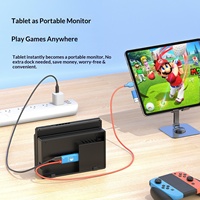 Carte de capture Nintendo Switch 4K60Hz haute définition pour diffusion en direct de jeux PS5, tablette, ordinateur portable, câble vidéo, double entrée USB/Type-C, compatible avec tous les appareils