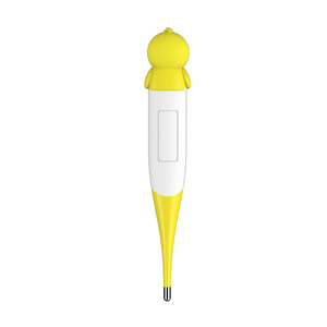 Thermomètre numérique médical personnalisé à thème animal, rétroéclairé, pour usage domestique, avec embout souple en forme de petit canard jaune - Product Image 4