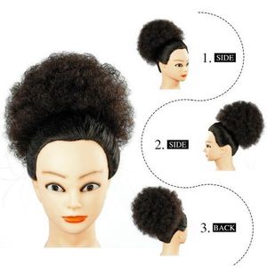 <span class=keywords><strong>Chignon</strong></span> Afro Court à Cordon de Serrage, Facile à Poser, <span class=keywords><strong>Chignon</strong></span> Synthétique Puff Afro, Bandeau pour <span class=keywords><strong>Cheveux</strong></span> Crépus et <span class=keywords><strong>Bouclés</strong></span>, Queue de Cheval Puff Afro - Product Image 2