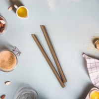 Paille en grains de café, écologique, biodégradable, emballage papier individuel