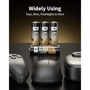 Para Pilas Recargables EBL Gold Pro AA, Paquete de 8, 1.2V 2800mAh, Alta Capacidad, NIMH, Precargadas, Actualizadas a 600mAh - Product Image 3