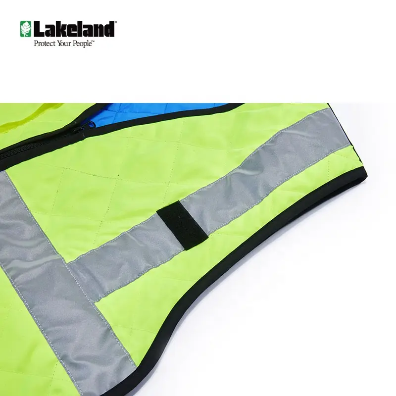 Lakeland yüksek kalite hafif uygun floresan kumaş soğutma yeleği koruma ürünü