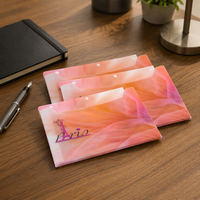 Carpeta de plástico para oficina, portafolio de impresión de offset UV, a la moda, para documentos de mascotas, papelería, nuevo