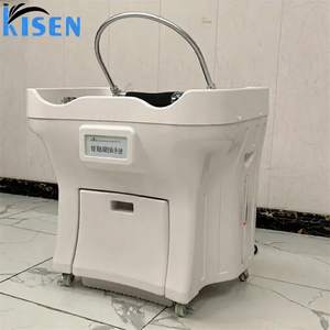 Bac à shampoing portable haut de gamme Kisen avec réservoir d'eau pour salon et salle de sport, ensemble de mobilier de luxe pour salon de manucure - Product Image 1