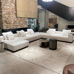 Divani da Giardino Moderni di Lusso Personalizzati in Tessuto con Angoli Squadrati per Soggiorno, <span class=keywords><strong>Mobili</strong></span> Extra Large - Product Image 1