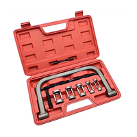 Ensemble Compresseur de Ressorts de Soupape en Acier de 10 Pièces avec Mallette Rigide pour Réparation Automobile et Kit d'Outils de Démontage