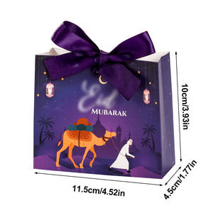 กล่องของขวัญกระดาษรีไซเคิลสีเขียวลายอูฐ พร้อมฝาพับแบบใช้ซ้ำได้ ผิวด้าน พิมพ์โลโก้ตามสั่ง และดีไซน์ทันสมัย - Product Image 4