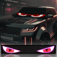 Nouvelles lumières LED Demon Eyes à matrice dynamique animée pour véhicules, compatibilité universelle, étanches IP68, pour voitures et camions, affichage clignotant des yeux