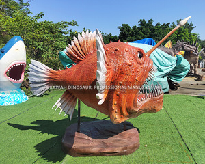 Estatua personalizada de peces de aguas profundas, pez rape Animatronic con luz LED para Ocean Park - Product Image 4