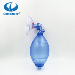 Compower Dispositivos de primeros auxilios <span class=keywords><strong>Kit</strong></span> de reanimación Cpr Bolsa desechable para adultos Máscara de válvula Resucitador manual - Product Image 5