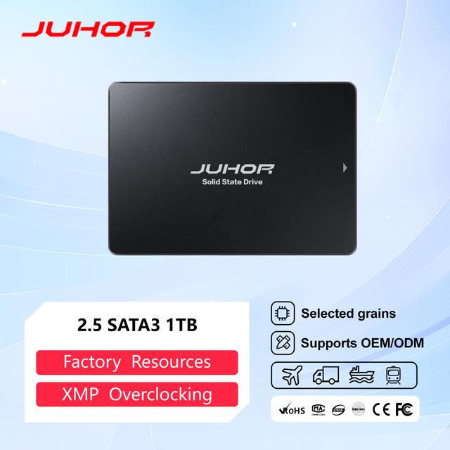 New JUHOR Portable SATA III 2.5" 1TB Metal External SSD 3-Year Warranty 401-500MB/s Read Speed Retail Packing Desktop Laptop