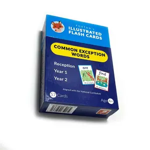 कस्टम बच्चा दृष्टि शब्दों फ्लैश कार्ड मुद्रण सेवाओं सीखने एबीसी संज्ञानात्मक कार्ड वर्णमाला बच्चों शैक्षिक फ्लैश कार्ड