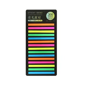 Index Long Transparent Colored Self-Adhesive Index Stickers Sticky Book Tab