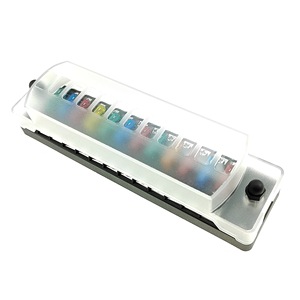 Vtron 12-Way Automotive <b>Fuse</b> Box <b>100A</b> ABS Shell Car Electrical Protection With Independent Positive And Negative Terminals - Product Image 2