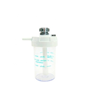 AmcareMed Medidor de vazão de oxigênio britânico com garrafa de umidificador Medidor de vazão de gás médico BS - Product Image 2