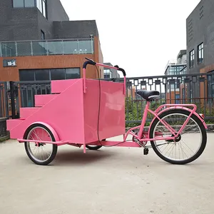 Mais popular Triciclo carrinho de comida bicicleta de venda de frutas riquixá bicicleta de venda automática