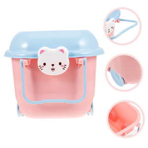 Boîte de rangement pour jouets et collations pour enfants avec roulettes, thème dessin animé, pour organiser les vêtements de bébé et les blocs de construction - Product Image 3