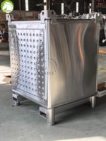 Cuve de Fermentation et de Stockage du Vin, Cuve de Brassage de Qualité Alimentaire en Acier Inoxydable SS304/316L avec Chemise de Refroidissement/Chauffage pour Vin, Whisky, Cidre et Miel