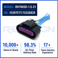 Connecteur automobile étanche 6 broches femelle avec faisceau pour capteur MAF GM Opel, référence 7065D-1.5-21 15397577 15326829
