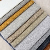 Tissu d'ameublement aspect lin, tissu chenille uni, tissé robuste pour meubles de maison, matériau textile