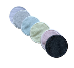 Vente en gros de lingettes démaquillantes en bambou réutilisables, tampons nettoyants pour le <span class=keywords><strong>visage</strong></span> en fibre de velours, serviette nettoyante pour le <span class=keywords><strong>visage</strong></span> - Product Image 1