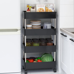 Chariot de rangement étroit et mobile, étagère utilitaire amovible pour la maison, la <span class=keywords><strong>cuisine</strong></span> et le rangement domestique, gain de place - Product Image 5