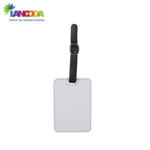 Lancoda – étiquettes d'identification de <span class=keywords><strong>valise</strong></span> imprimées personnalisées, étiquettes de nom de bagages en cuir par Sublimation - Product Image 3