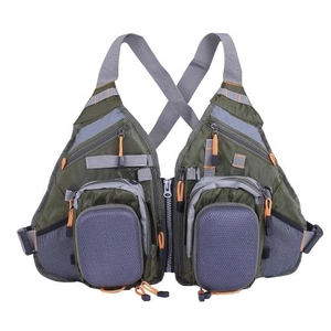 Gilet de pêche multi-poches, sac de poitrine multifonctionnel pour la pêche à la mouche, gilet à 7 poches, sac à dos confortable pour les pêcheurs - Product Image 5