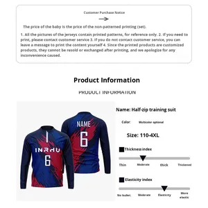 Özelleştirilmiş Logo OEM Hizmeti Kışlık Antrenman Takımı Dik Yaka Erkek Polyester/Pamuk Hızlı Kuruyan Uzun Kollu Düz Desenli Spor - Product Image 3
