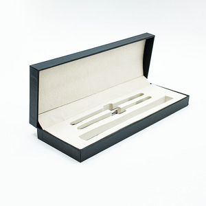 Customized Pu Leather <b>Pen</b> <b>Box</b> For Neutral <b>Pens</b> Business Gift Stationery Advertising Pencil Case With Digital Printing Option - Product Image 1