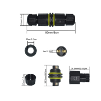 YXY M20-conector a prueba de agua IP68, 2, 3, 4, 5 pines, adaptadores de cable eléctrico de bloqueo, Conector de fuente de alimentación