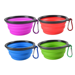 Atacado Hot Sale Travel Outdoor Custom Food Água Pet Bowls Portátil Pet <span class=keywords><strong>Bowl</strong></span> Dobrável <span class=keywords><strong>Dog</strong></span> Bowls - Product Image 2