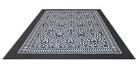 Tapis en plastique pour terrasse extérieure 200x300 Noir