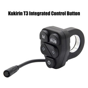 Interruptor de manillar para scooter eléctrico de 48 V con botón de control integrado, luz delantera, señal de giro y bocina para piezas de scooter Kukirin T3 - Product Image 1